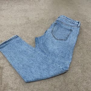 Old Navy Light Washed Straight High Rise Jeans